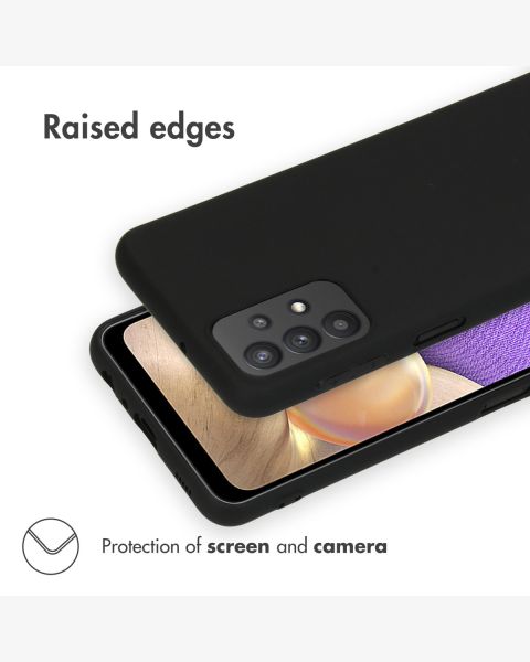 Accezz Color Backcover Samsung Galaxy A32 (5G) - Zwart / Schwarz / Black