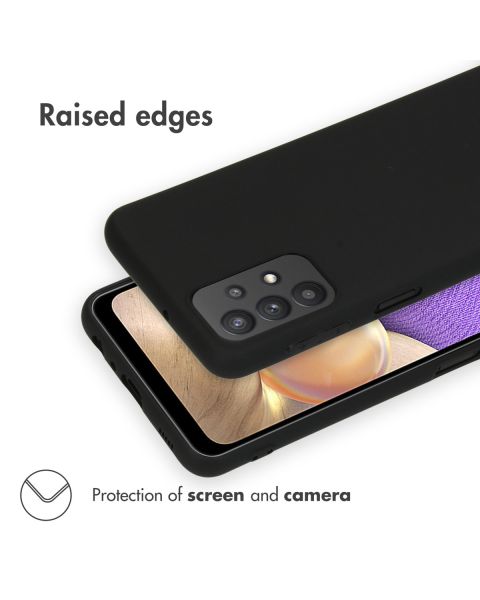 Accezz Color Backcover Samsung Galaxy A32 (5G) - Zwart / Schwarz / Black