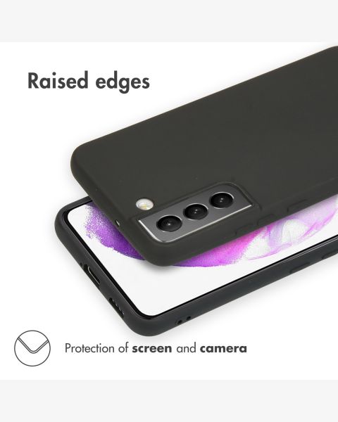Accezz Color Backcover Samsung Galaxy S22 - Zwart / Schwarz / Black
