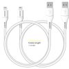 Accezz 2 pack Lightning naar USB kabel - MFi certificering - 1 meter - Wit / Weiß / White
