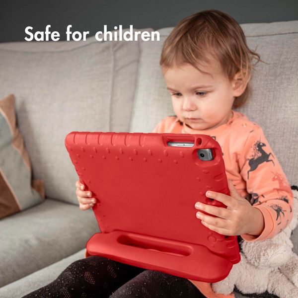 Accezz Kidsproof Backcover met handvat iPad 10 (2022) 10.9 inch - Rood / Rot / Red
