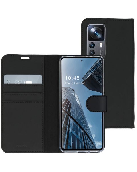Accezz Wallet Softcase Bookcase Xiaomi 12T (Pro) - Zwart / Schwarz / Black