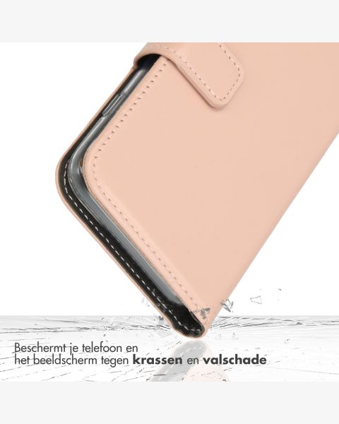 Selencia Echt Lederen Bookcase Samsung Galaxy S23 Plus - Dusty Pink