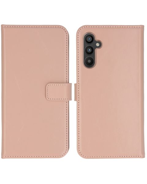 Selencia Echt Lederen Bookcase Samsung Galaxy A34 (5G) - Dusty Pink