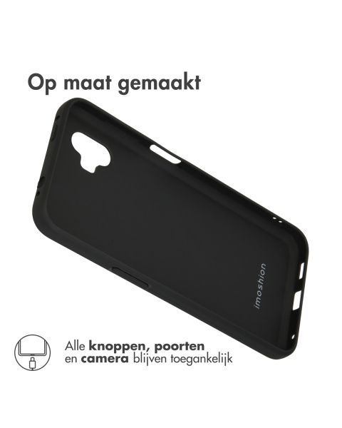 Accezz Color Backcover voor de Samsung Galaxy Xcover 6 Pro - Zwart / Schwarz / Black