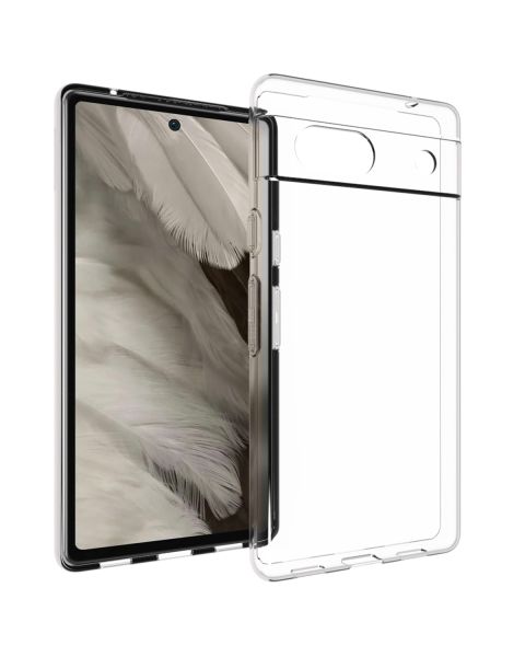 Accezz Clear Backcover Google Pixel 7a - Transparant / Transparent
