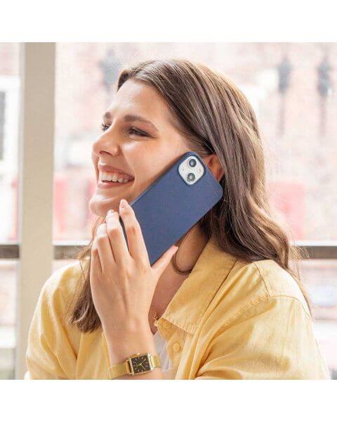 Accezz Liquid Silicone Backcover Samsung Galaxy Z Fold 5 - Donkerblauw / Dunkelblau  / Dark blue
