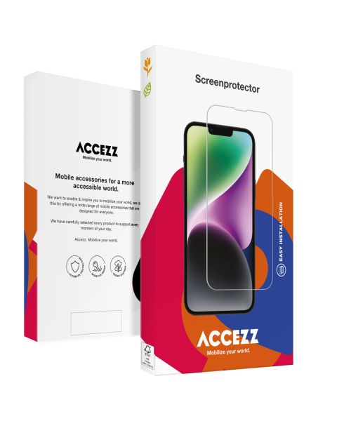 Accezz Gehard Glas Screenprotector iPhone 15 / 15 Pro