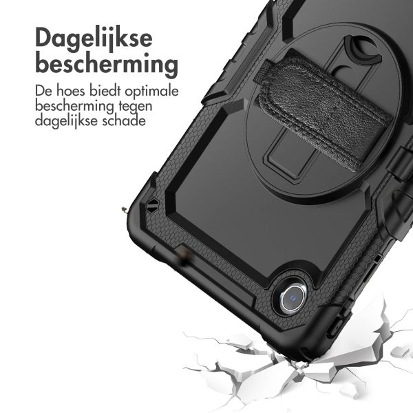 Accezz Rugged Backcover Shoulder Strap Lenovo Tab M11 - Zwart / Schwarz / Black