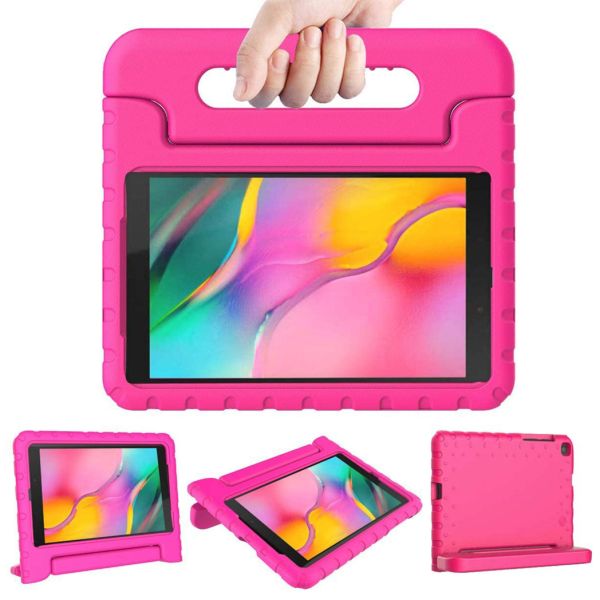 Kidsproof Backcover met handvat Galaxy Tab A 8.0 (2019) - Roze / Pink