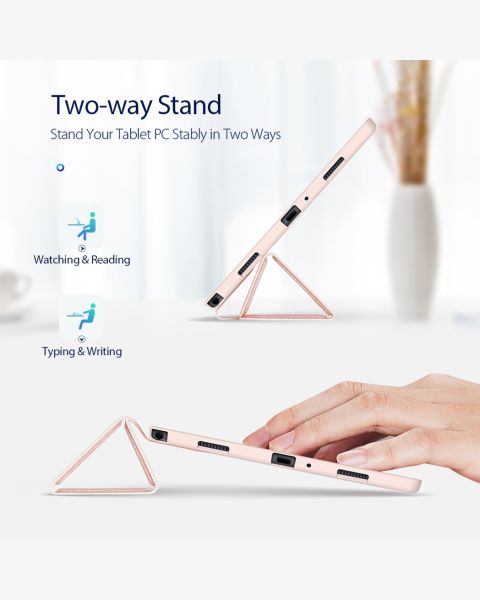 Accezz Smart Silicone Bookcase Samsung Galaxy Tab A7 - Rosé Goud / Roségold