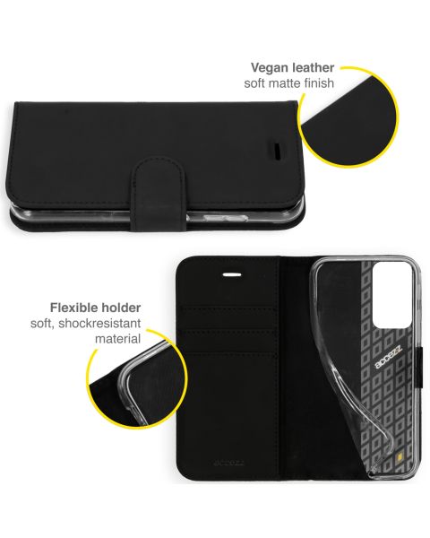 Accezz Wallet Softcase Bookcase Xiaomi Redmi Note 10 Pro - Zwart / Schwarz / Black
