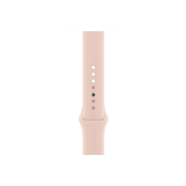 Apple Watch Series 6 | 44mm | Aluminium Case Goud | Roze sportbandje | GPS | WiFi + 4G