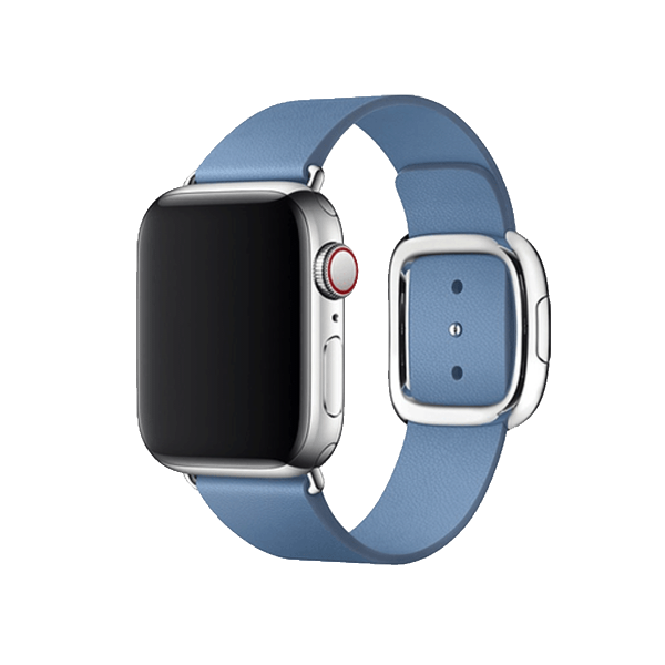 Apple Watch 38/40 mm Leren Loop HorlogeBand Blauw