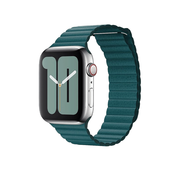 Apple Watch 42/44 mm Leren Loop HorlogeBand Groen