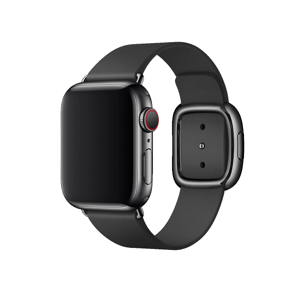Apple Watch 38/40 mm Leren Loop HorlogeBand  Zwart