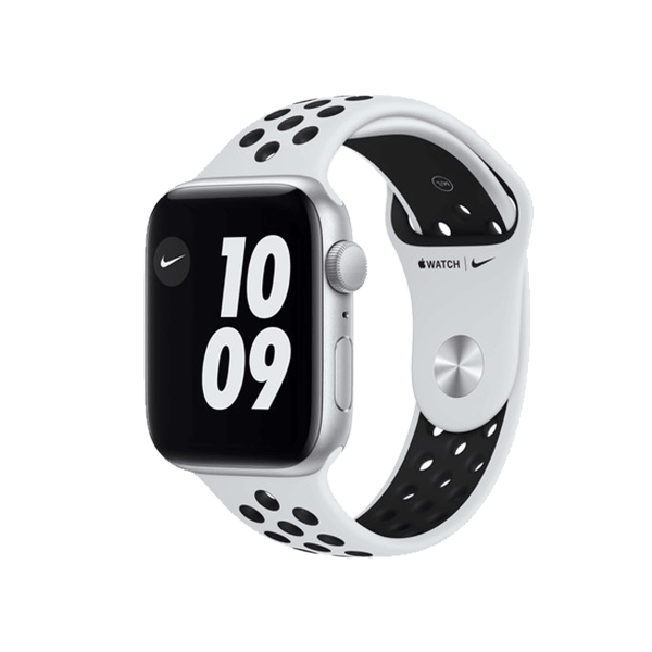 Apple Watch Nike SE | 44mm | Aluminium Case Zilver | Wit sportbandje | Nike+ | GPS | WiFi