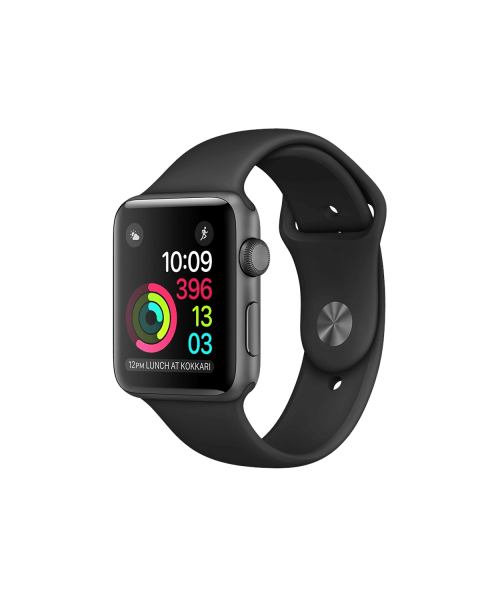 Refurbished Apple Watch Series 2 | 42mm | Aluminium Case Spacegrijs | Zwart sportbandje | GPS | WiFi