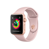 Refurbished Apple Watch Series 3 | 38mm | Aluminium Case Goud | Roze sportbandje | GPS | WiFi