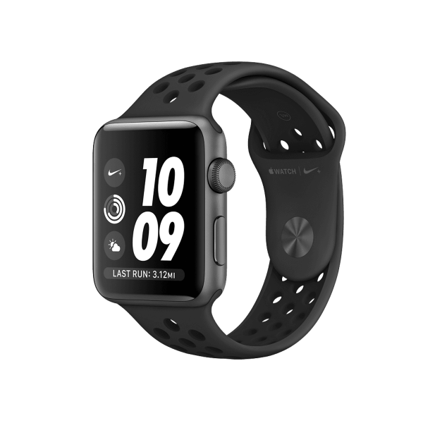 Apple Watch Series 3 | 42mm | Aluminium Case Spacegrijs | Zwart sportbandje | Nike+ | GPS | WiFi + 4G