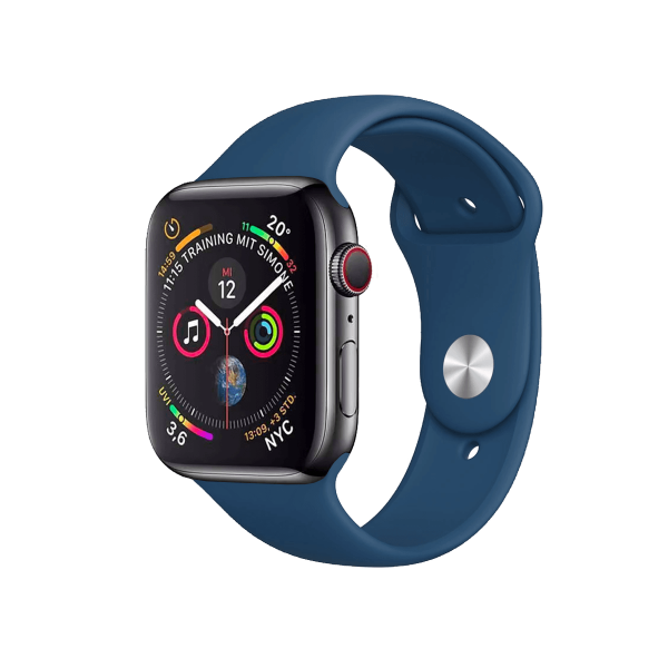 Apple Watch Series 4 | 44mm | Aluminium Case Spacegrijs | Blauw sportbandje | GPS | WiFi