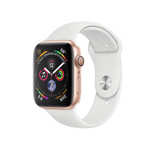 Apple Watch Series 4 | 44mm | Aluminium Case Goud | Wit sportbandje | GPS | WiFi