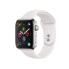 Apple Watch Series 4 | 44mm | Stainless Steel Case Zilver | Wit sportbandje | GPS | WiFi
