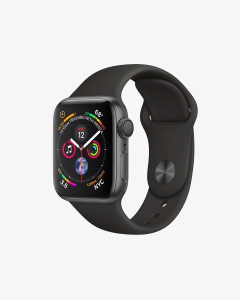 Apple Watch Series 4 | 44mm | Aluminium Case Spacegrijs | Zwart sportbandje | GPS | WiFi + 4G
