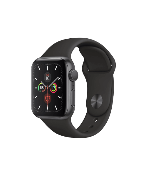 Apple Watch Series 5 | 40mm | Aluminium Case Spacegrijs | Zwart sportbandje | GPS | WiFi + 4G
