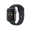 Apple Watch Series 5 | 44mm | Aluminium Case Spacegrijs | Middernacht Blauw sportbandje | GPS | WiFi