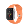 Apple Watch Series 5 | 44mm | Aluminium Case Zilver | Papaya sportbandje | GPS | WiFi + 4G