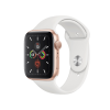 Apple Watch Series 5 | 44mm | Aluminium Case Goud | Wit sportbandje | GPS | WiFi + 4G