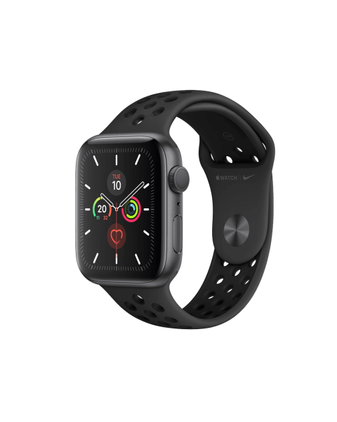 Apple Watch Series 5 | 44mm | Aluminium Case Spacegrijs | Zwart Nike sportbandje | GPS | WiFi + 4G
