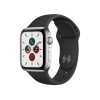 Apple Watch Series 5 | 44mm | Titanium Case Zilver | Zwart sportbandje | GPS | WiFi + 4G