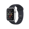 Apple Watch Series 5 | 44mm | Aluminium Case Zilver | Middernacht Blauw sportbandje | GPS | WiFi + 4G