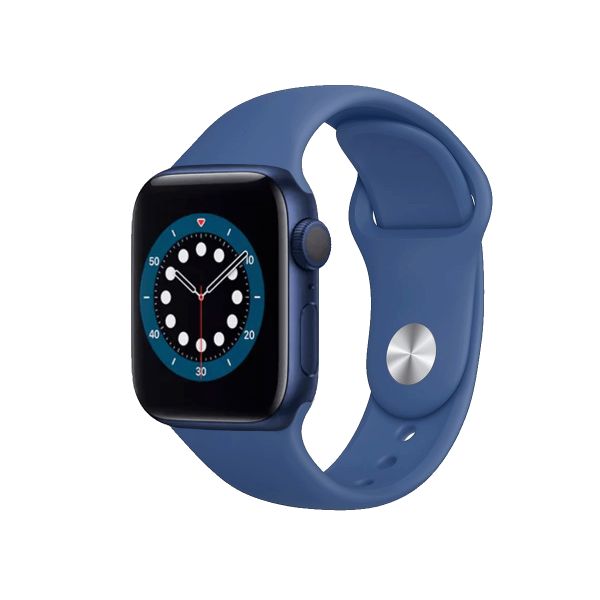 Apple Watch Series 6 | 40mm | Aluminium Case Blauw | Delft Blauw sportbandje | GPS | WiFi