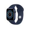 Apple Watch Series 6 | 40mm | Aluminium Case Blauw | Deep Navy sportbandje | GPS | WiFi + 4G