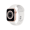 Apple Watch Series 6 | 40mm | Aluminium Case Goud | Wit sportbandje | GPS | WiFi
