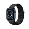 Apple Watch Series 6 | 44mm | Aluminium Case Blauw | Zwarte sport loop | GPS | WiFi + 4G