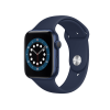 Apple Watch Series 6 | 44mm | Aluminium Case Blauw | Deep Navy sportbandje | GPS | WiFi + 4G