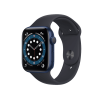 Apple Watch Series 6 | 44mm | Aluminium Case Blauw | Middernacht Blauw sportbandje | GPS | WiFi