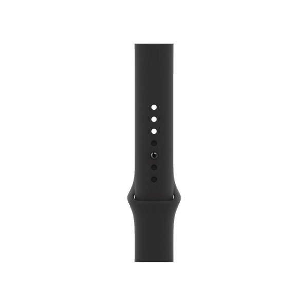 Apple Watch Series 6 | 44mm | Stainless Steel Case Grafiet | Zwart sportbandje | GPS | WiFi