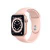 Apple Watch Series 6 | 44mm | Aluminium Case Goud | Roze sportbandje | GPS | WiFi + 4G