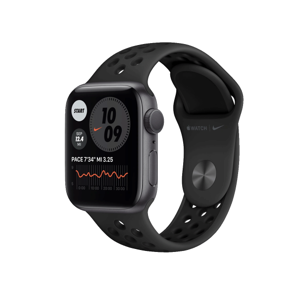 Apple Watch Series 6 | 40mm | Aluminium Case Spacegrijs | Zwart Nike sportbandje | GPS | WiFi