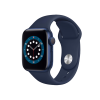 Apple Watch Series 6 | 40mm | Aluminium Case Blauw | Blauw sportbandje | GPS | WiFi + 4G