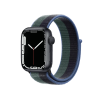 Apple Watch Series 7 | 41mm | Aluminium Case Middernacht Blauw | Middernacht/Eucalyptus Sportloop | GPS | WiFi