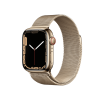 Apple Watch Series 7 | 41mm | Stainless Steel Case Goud | Goud Milanees bandje | GPS | WiFi + 4G