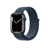 Apple Watch Series 7 | 45mm | Aluminium Case Middernacht Blauw | Blauwe sport loop | GPS | WiFi + 4G