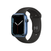 Apple Watch Series 7 | 45mm | Aluminium Case Blauw | Zwart sportbandje | GPS | WiFi + 4G