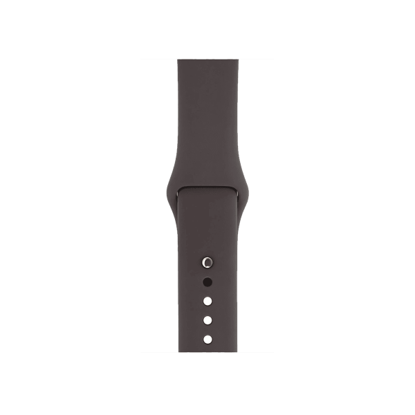 Apple Watch Series 7 | 45mm | Aluminium Case Middernacht Blauw | Bruin sportbandje | GPS | WiFi + 4G
